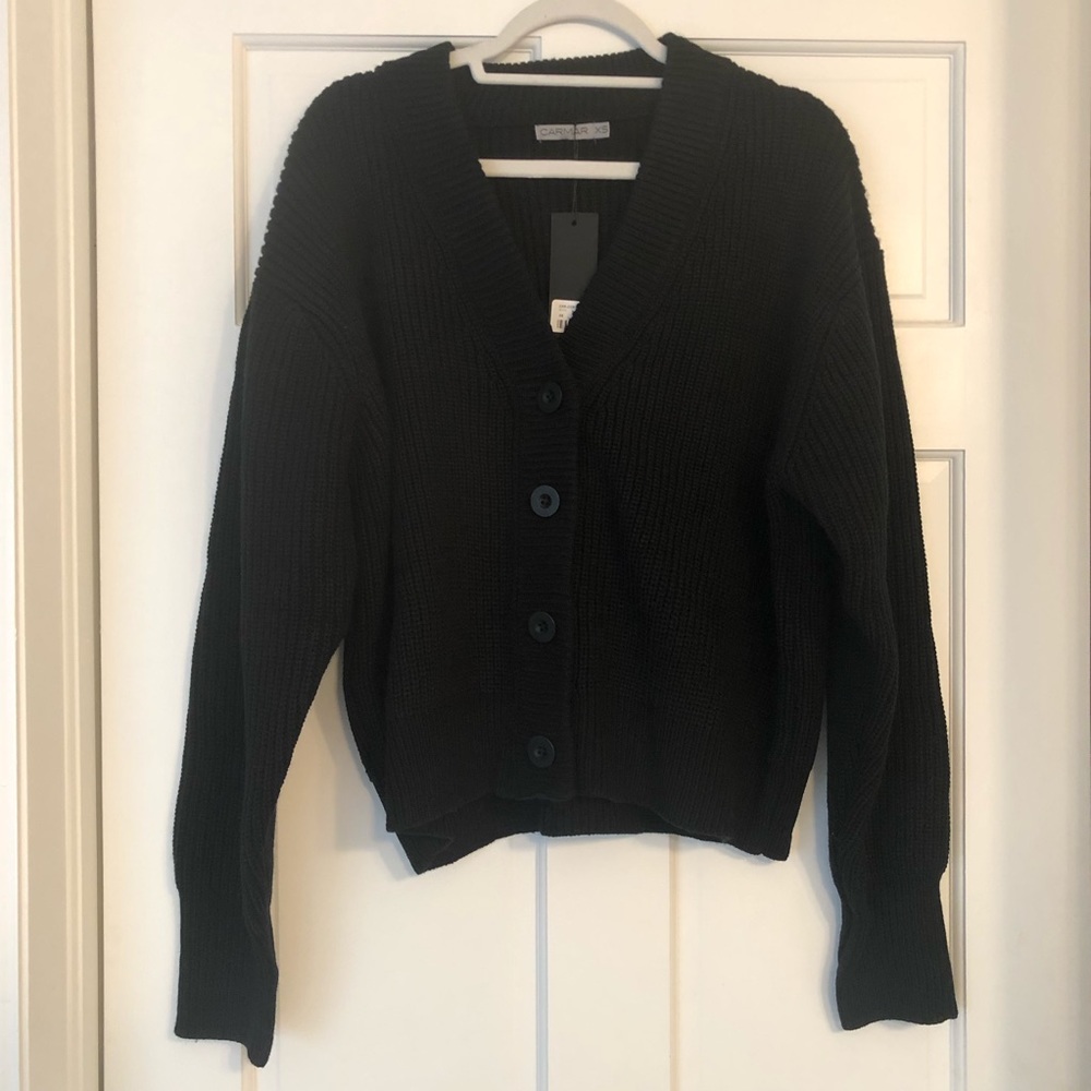 NWT Carmar black cardigan